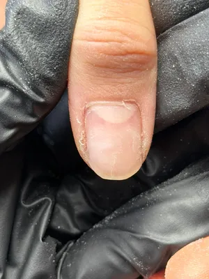 Before Russian manicure